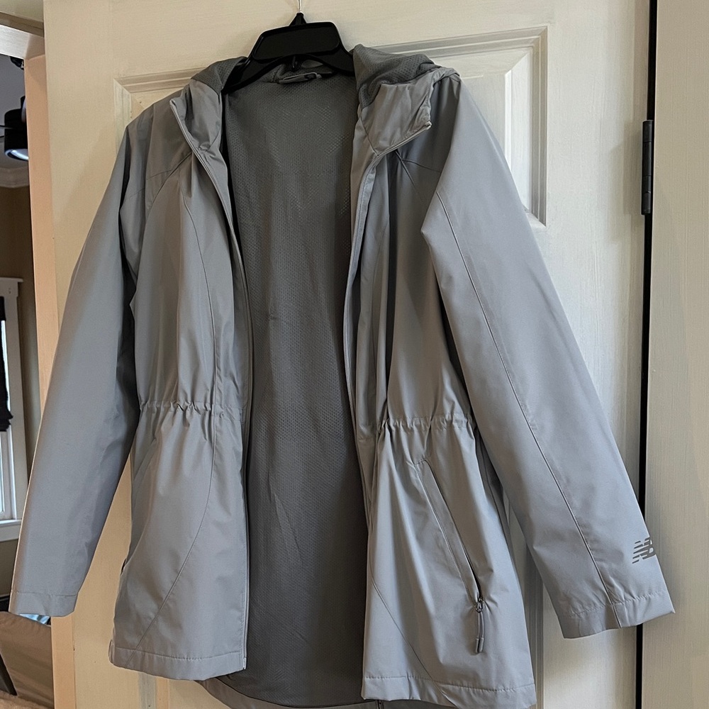 New Balance Light Gray Mesh windbreaker Jacket